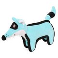 Petpurifiers Foxy Tail Quilted Plush Animal Squeak Chew Tug Dog ToyBlue One Size PE678253